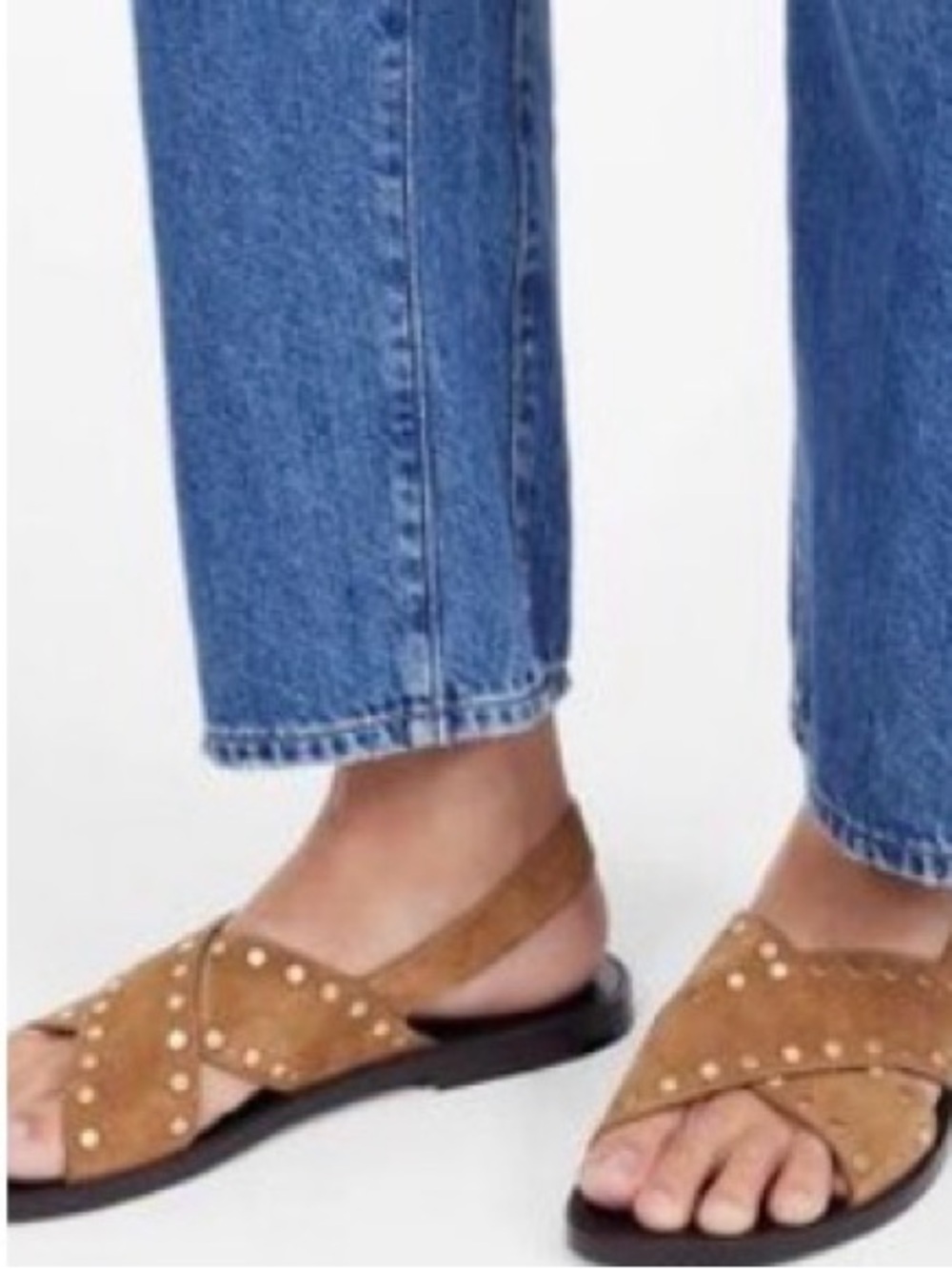Madewell The Tuley Crossover Sandal in Suede